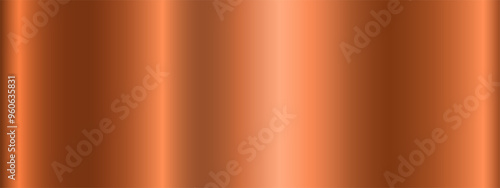 Metallic gradients with highlights. Copper metal gradient effects for the design of text and bulletin boards, infographics. Vector EPS 10.