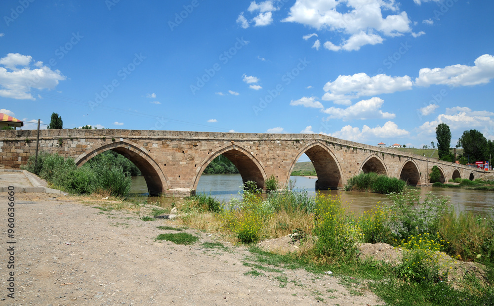 The Sahruh Bridge, located in Kayseri, Turkey, is thought to have been built during the Seljuk period.
The Sahruh Bridge, located in Kayseri, Turkey, is thought to have been built during the Seljuk period.