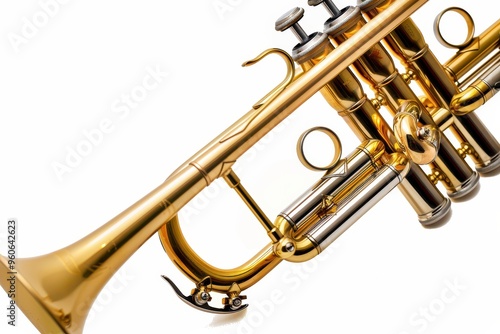 Trumpet isolated on white