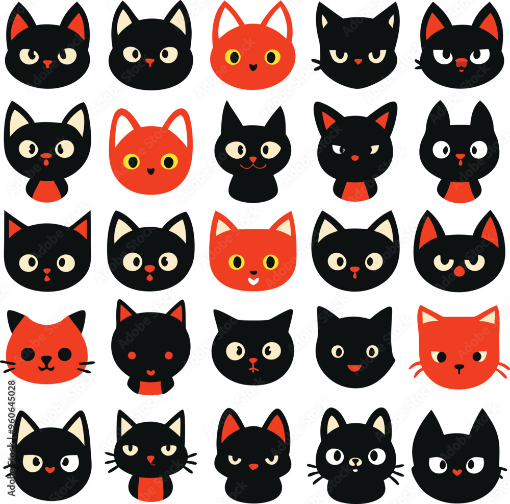 seamless pattern with cats seamless pattern with cats