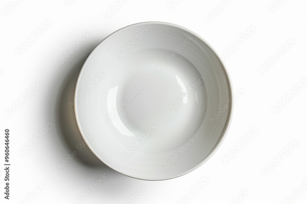 White plate on white background with clipping path White plate on white background with clipping path