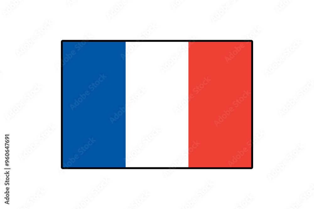 This design features the iconic flag of France, composed of three vertical stripes in blue, white, and red. The flag symbolizes national pride and unity. This design features the iconic flag of France, composed of three vertical stripes in blue, white, and red. The flag symbolizes national pride and unity.