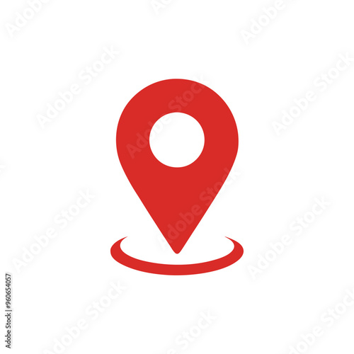 Free Download a Location icon vector illustration, isolated white background,  - GFXLoad