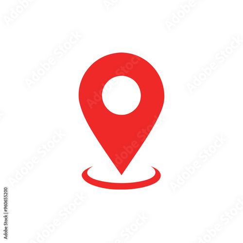 Free Download a Location icon vector illustration, isolated white background,  - GFXLoad