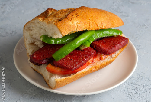 Sucuk Ekmek / Sausage in Bread