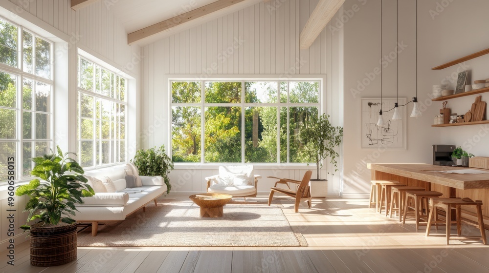 Naklejka premium modern living room