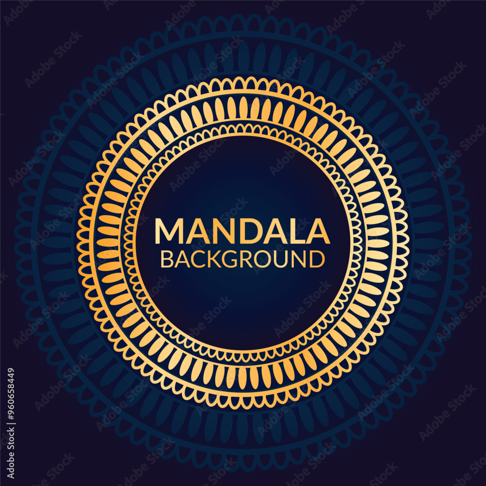 Luxury style Golden mandala background Luxury style Golden mandala background
