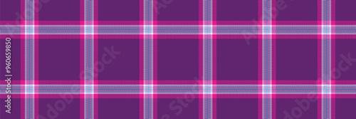 Knit fabric seamless plaid, podium background tartan textile. Sofa texture check pattern vector in purple and bright colors.