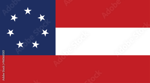 Flag of the Confederate States of America (March 1861 - May 1861)