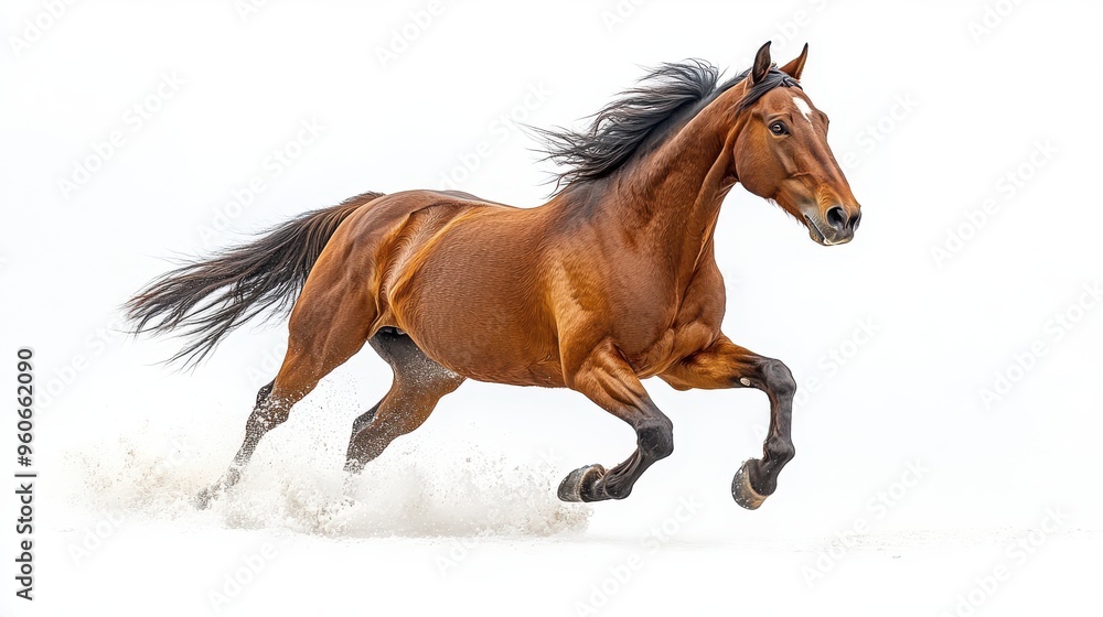 Fototapeta premium Working animal on a white background