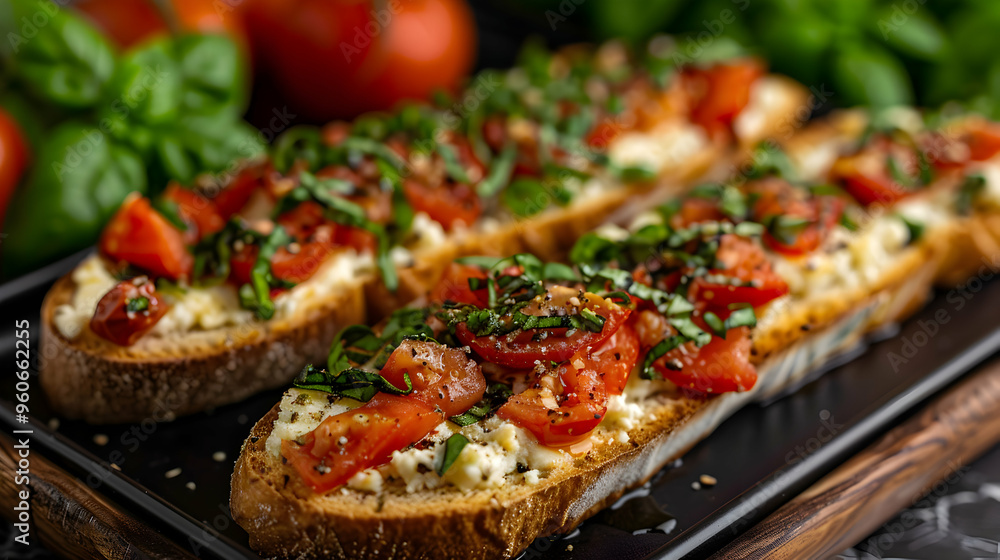 Gourmet Tapenade Crostini Modern Rooftop View Gourmet Tapenade Crostini Modern Rooftop View
