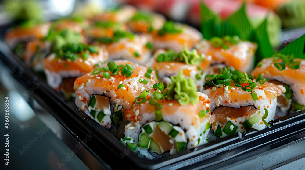 Gourmet Sushi Platter Crystal Clear Environment Gourmet Sushi Platter Crystal Clear Environment