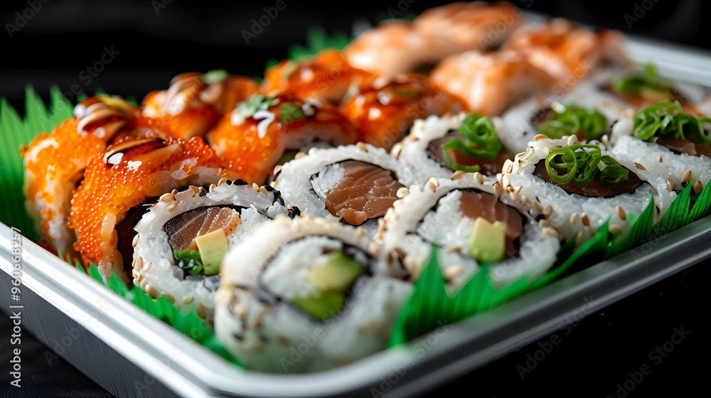 Gourmet Sushi Platter Modern Rooftop View Cool Gourmet Sushi Platter Modern Rooftop View Cool