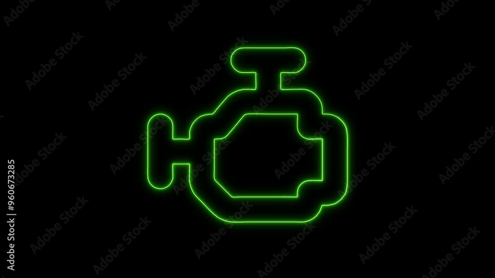 Glowing Neon Airplane Icon Isolated on Black Background - HD Motion Graphics Animation Glowing Neon Airplane Icon Isolated on Black Background - HD Motion Graphics Animation