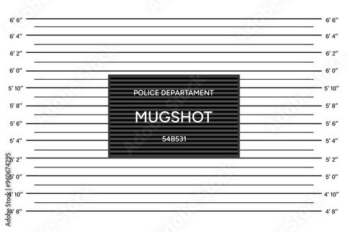 Criminal mugshot lines for police verification