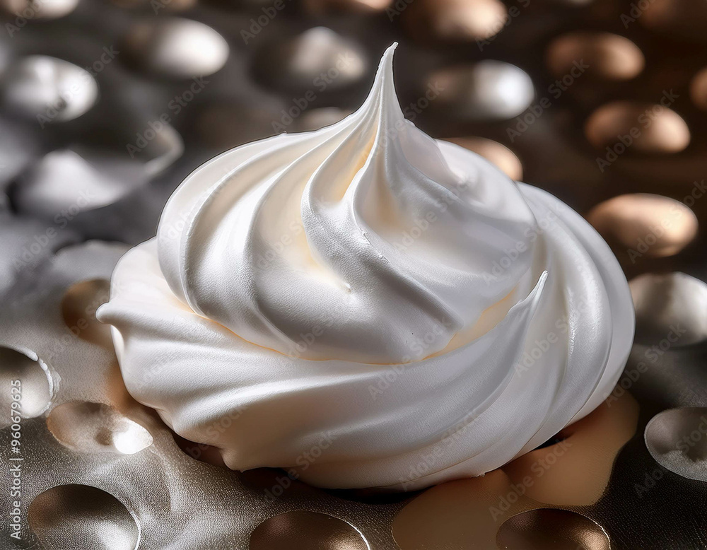 The bubbly, airy texture of a meringue just out of the oven, with a crisp outer shell. The bubbly, airy texture of a meringue just out of the oven, with a crisp outer shell.