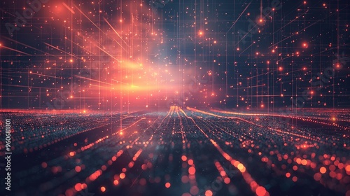 bright and colorful abstract background representing the future of technology