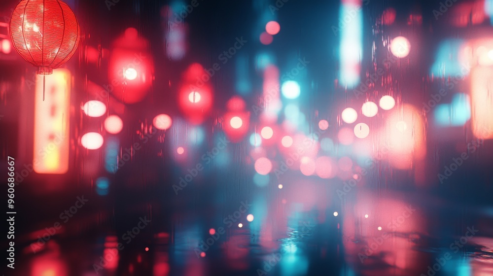 Blurred, glowing lights in soft tones for a dreamy, out-of-focus effect - Blurred, glowing lights in soft tones for a dreamy, out-of-focus effect -