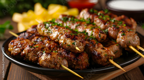 Wallpaper Mural Greek Souvlaki Platter  Torontodigital.ca