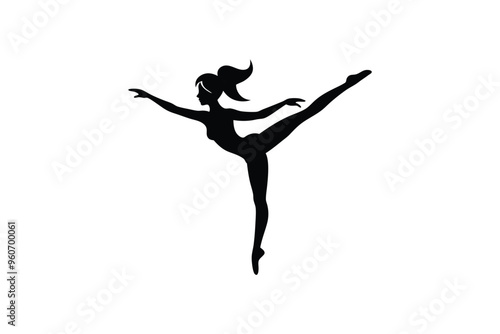 Gymnastic  silhouette vector design