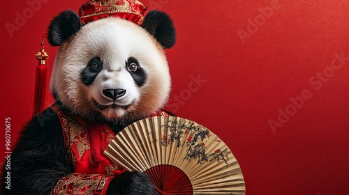 tradition poster with panda photo