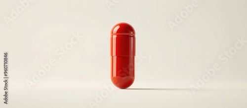 Close Up Pills Capsule Isolated On White Background