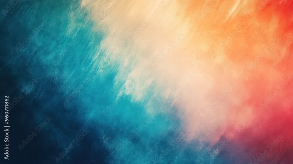 A vibrant abstract background showcasing a blend of warm and cool colors with a soft texture and gradients of red, orange, blue, and white. A vibrant abstract background showcasing a blend of warm and cool colors with a soft texture and gradients of red, orange, blue, and white.
