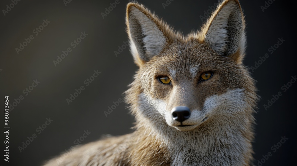 Close-up Portrait of a Coyote Close-up Portrait of a Coyote