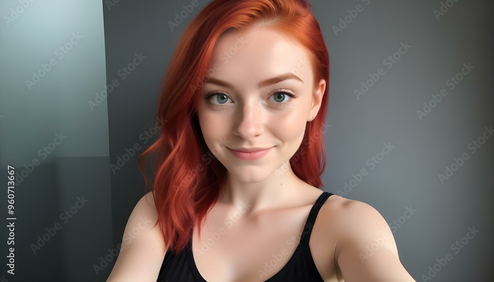 Portraits of a Red-Haired Woman with Freckles Portraits of a Red-Haired Woman with Freckles