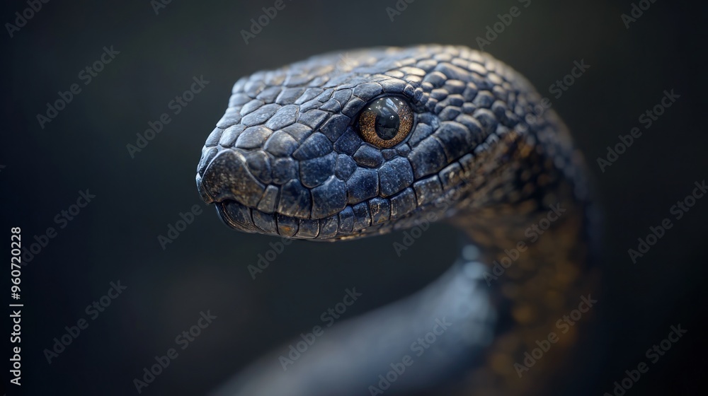 Fototapeta premium Close-up of a Black Snake