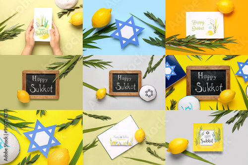 Group with Sukkot festive s...