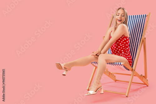 Beautiful young woman relax...