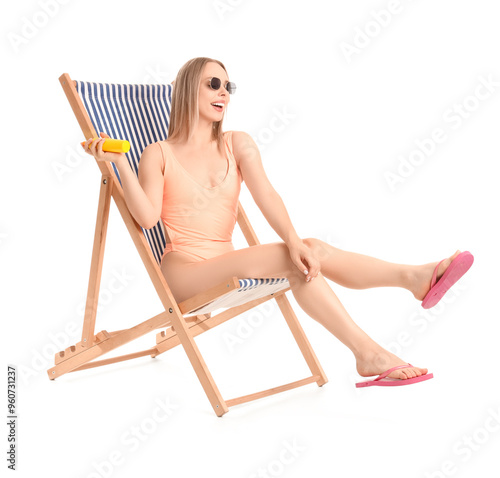 Beautiful young woman with ...
