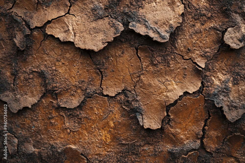 A brown textured surface with a rugged, pitted texture, similar to volcanic rock, adding a sense of ruggedness and depth. A brown textured surface with a rugged, pitted texture, similar to volcanic rock, adding a sense of ruggedness and depth.