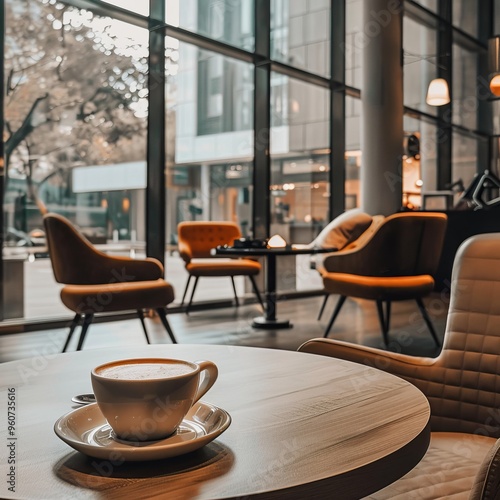 coffee on the table in the interior.