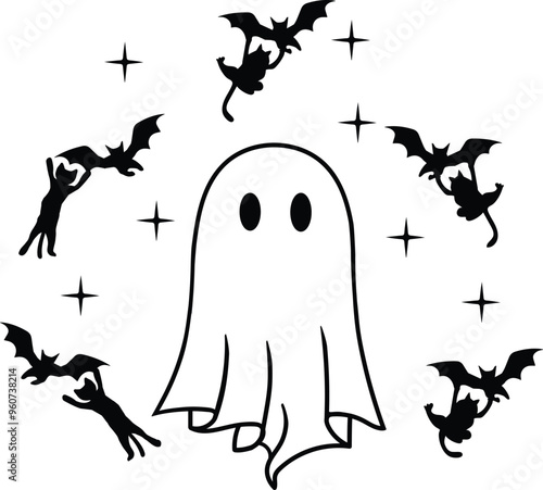 Vector Halloween Ghost