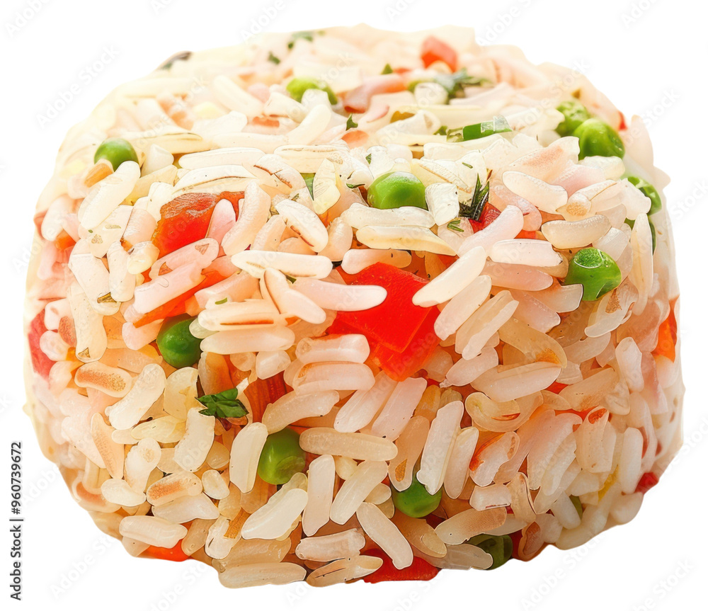 PNG Fried rice on the white background PNG Fried rice on the white background