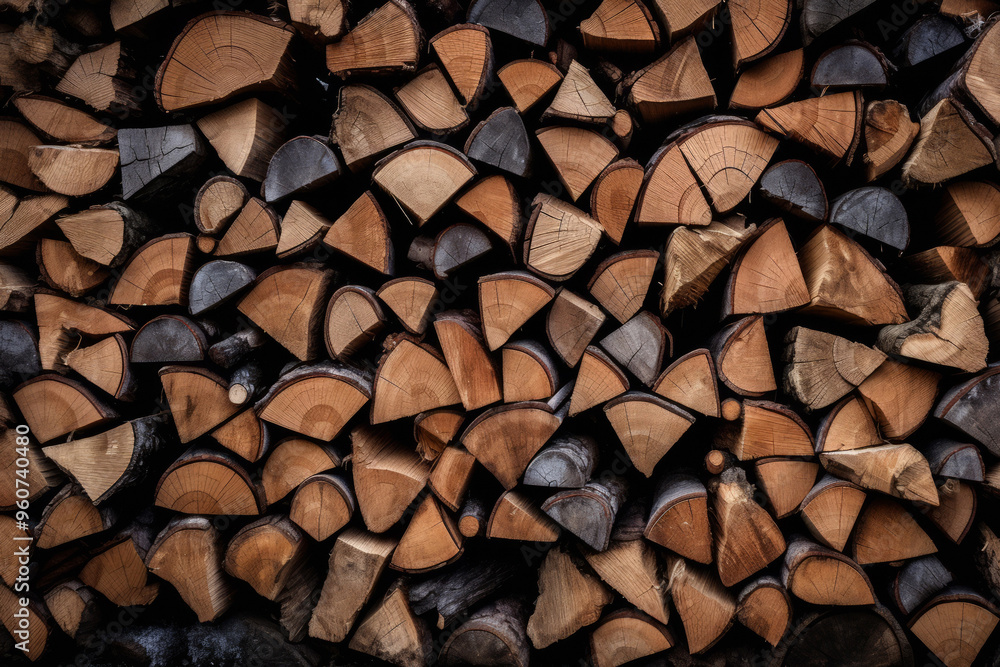 Processed image of pile of chopped fire wood prepared for winter. Firewood dry chopped background Processed image of pile of chopped fire wood prepared for winter. Firewood dry chopped background