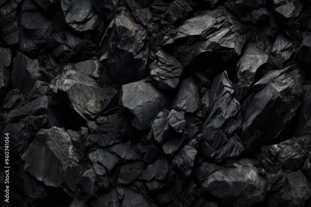 Processed collage of industrial pea coal surface texture. Background for banner, backdrop or texture Processed collage of industrial pea coal surface texture. Background for banner, backdrop or texture