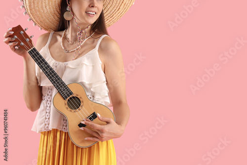 Beautiful woman in sombrero...