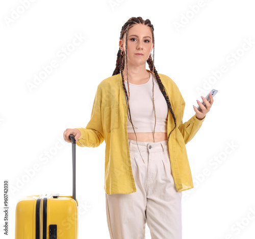 Young woman with dreadlocks...
