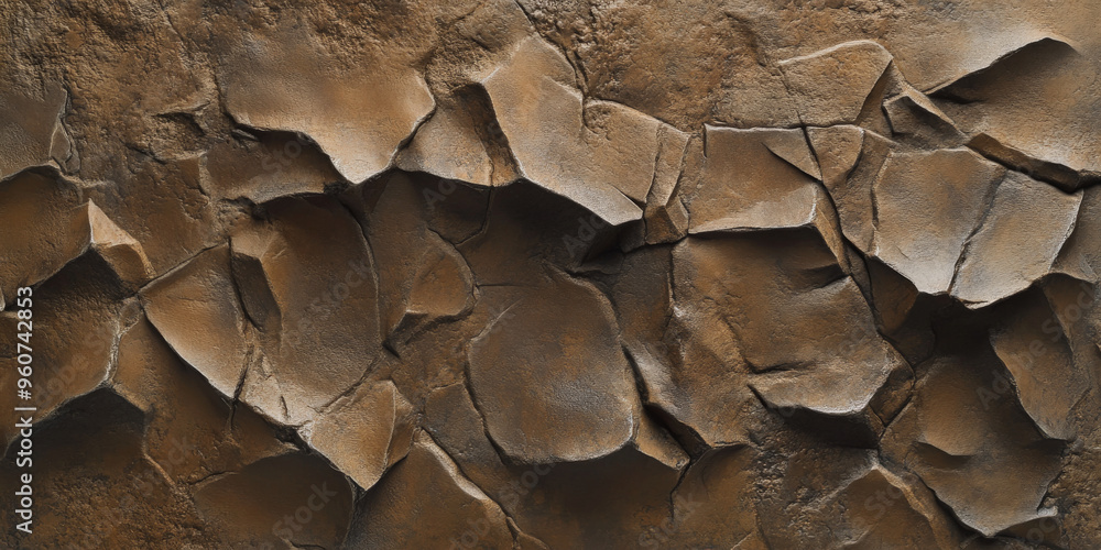 A brown textured surface with a rugged, stone-like texture, featuring jagged edges and natural imperfections. A brown textured surface with a rugged, stone-like texture, featuring jagged edges and natural imperfections.
