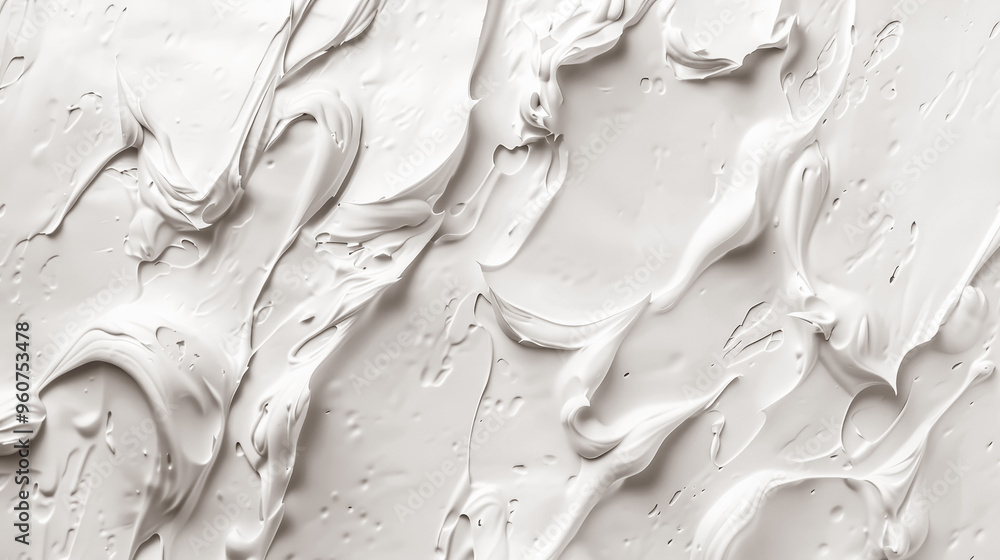 Top view of white buttercream for decorating cake, silky smooth buttercream. Top view of white buttercream for decorating cake, silky smooth buttercream.