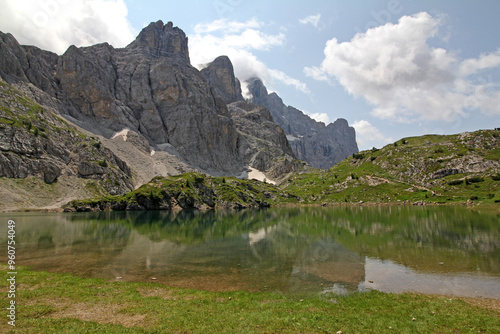 il Lago Coldai nel gruppo del Civetta; Dolomiti bellunesi photo