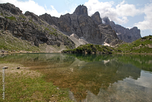 il Lago Coldai nel gruppo del Civetta; Dolomiti bellunesi photo