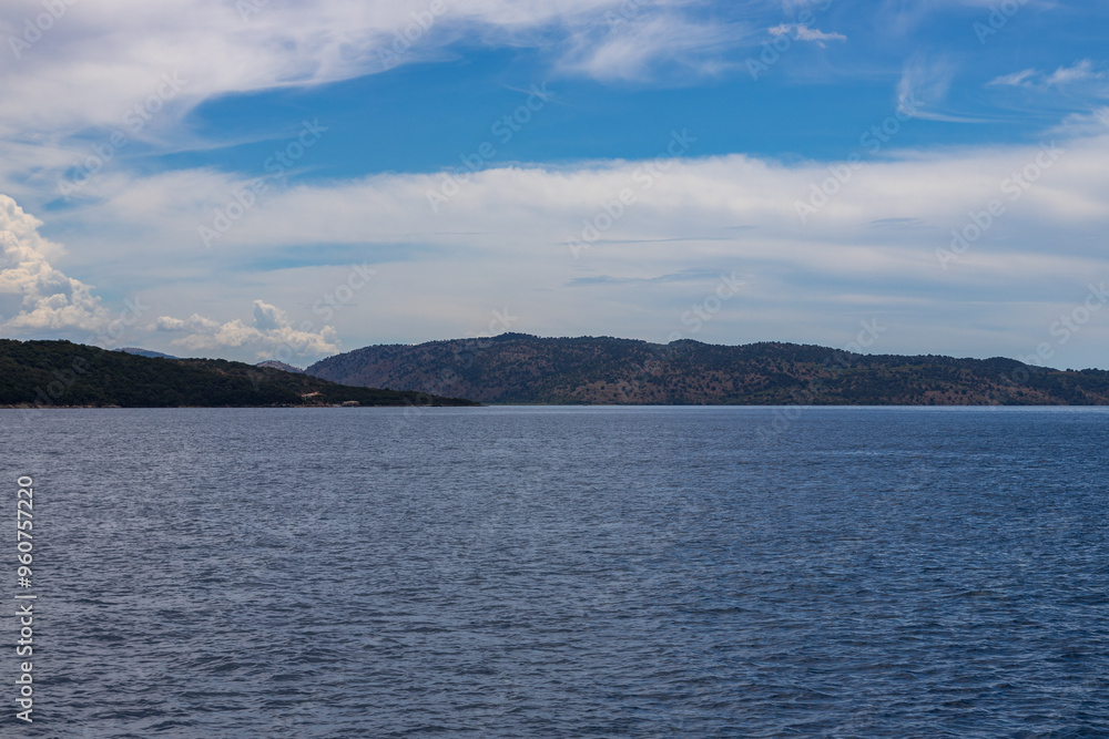 Summer off the coast of Corfu, Greece