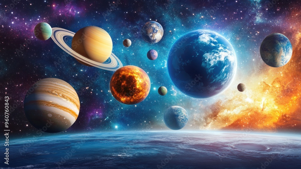 A Celestial Tapestry of Planets and Stars A Celestial Tapestry of Planets and Stars