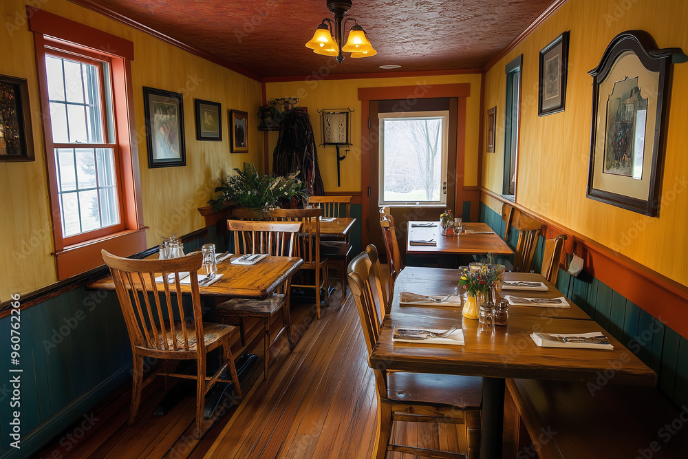 Cozy Bed and Breakfast Dining Room with Farmhouse Style and Rustic Charm Cozy Bed and Breakfast Dining Room with Farmhouse Style and Rustic Charm