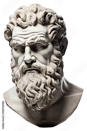 PNG Greek sculpture businessman statue portrait art.