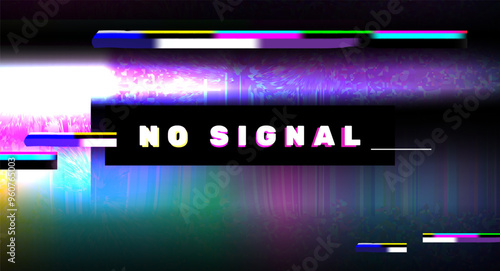 TV pixel noise. TV loses signal. Error.  No signal . Tv distortion . Abstract vector background